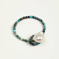 Five Elements Baroque Pearl Crystal Bracelet | Stone Options