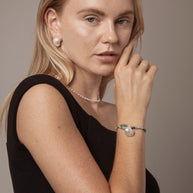 Five Elements Baroque Pearl Crystal Bracelet | Stone Options
