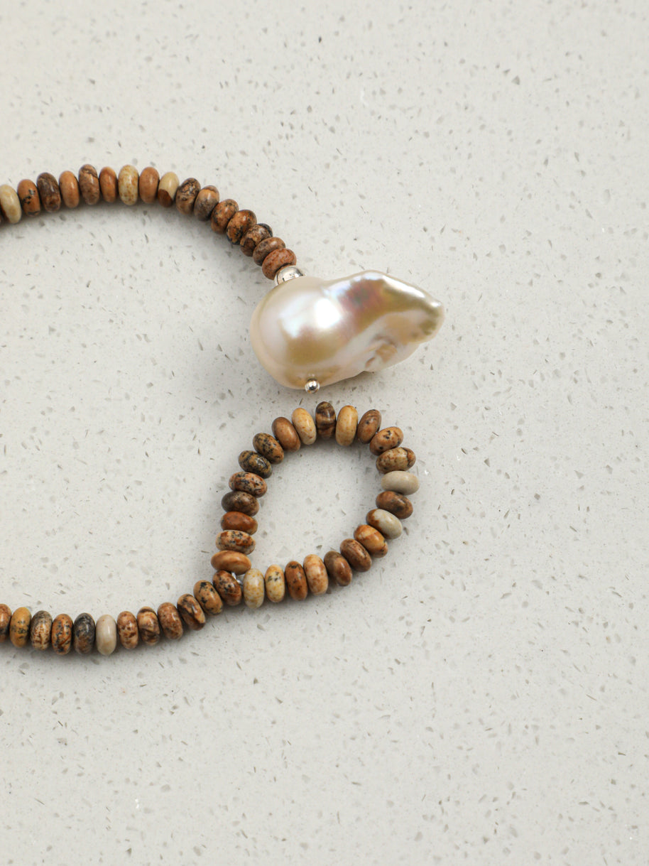 Five Elements Baroque Pearl Crystal Bracelet | Stone Options