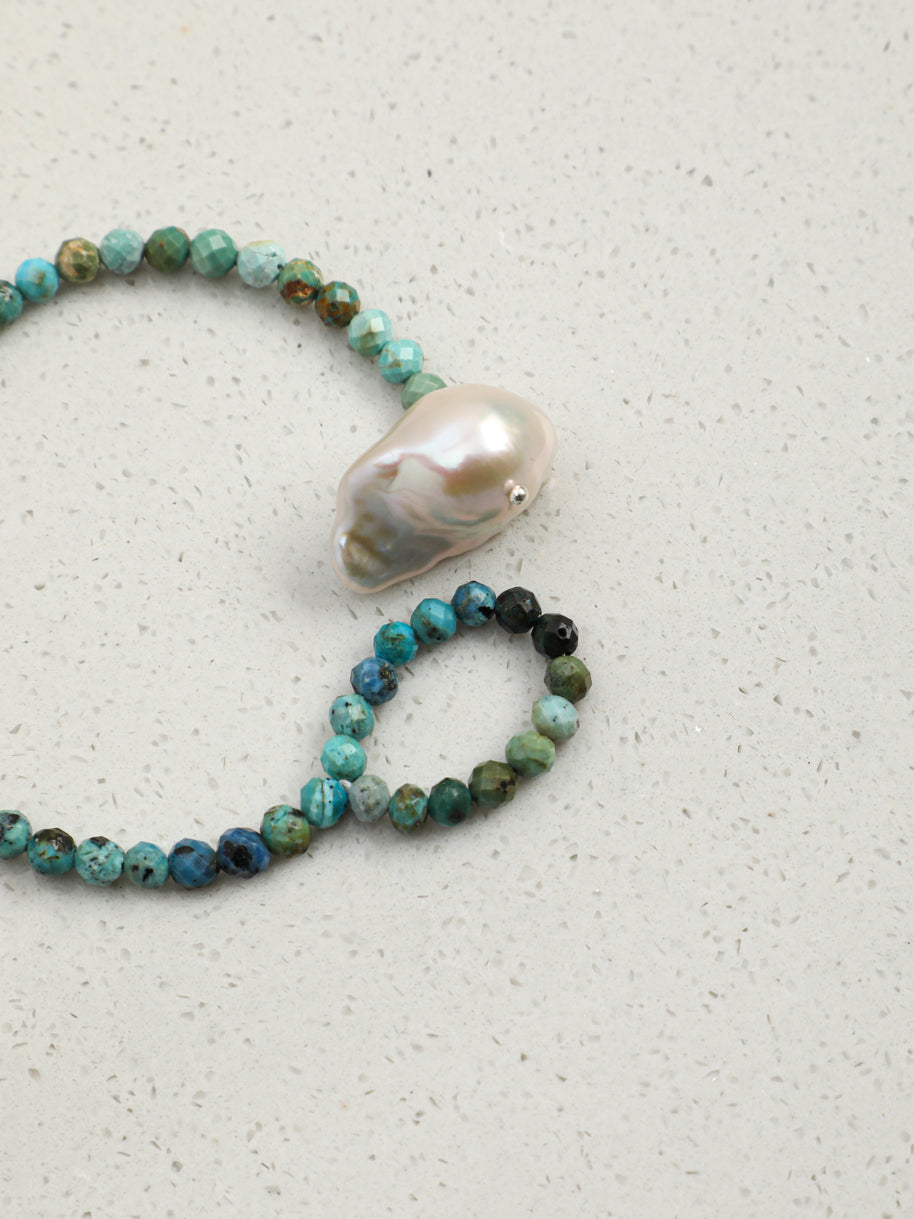 Five Elements Baroque Pearl Crystal Bracelet | Stone Options