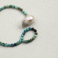 Five Elements Baroque Pearl Crystal Bracelet | Stone Options