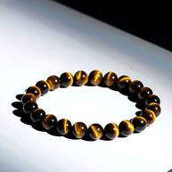 Wealth Energy Stone | Lightning Yellow Tiger’s Eye Bracelet (6-12mm) - MOONQUIET
