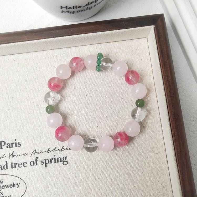 Rhodonite, Rose Quartz  Bracelet– Attrace Love&Emotional Healing(10mm)