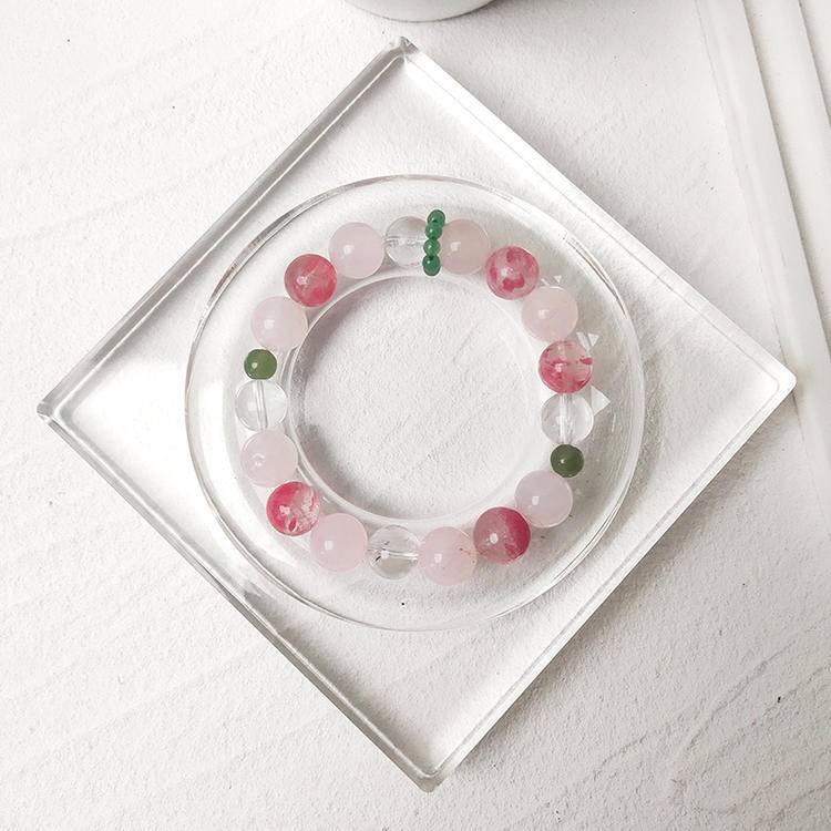 Rhodonite, Rose Quartz  Bracelet– Attrace Love&Emotional Healing(10mm)
