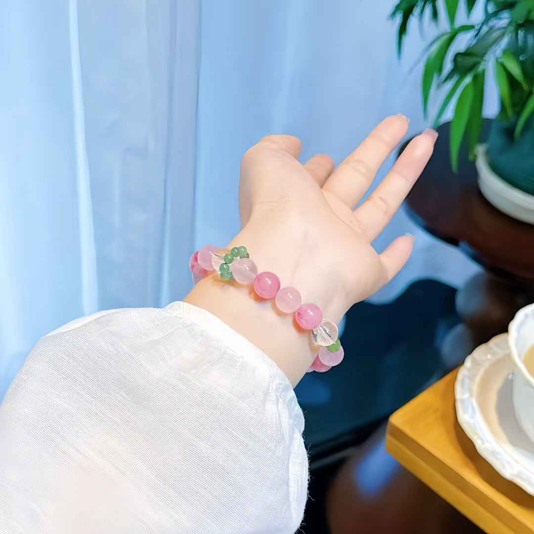 Rhodonite, Rose Quartz  Bracelet– Attrace Love&Emotional Healing(10mm)