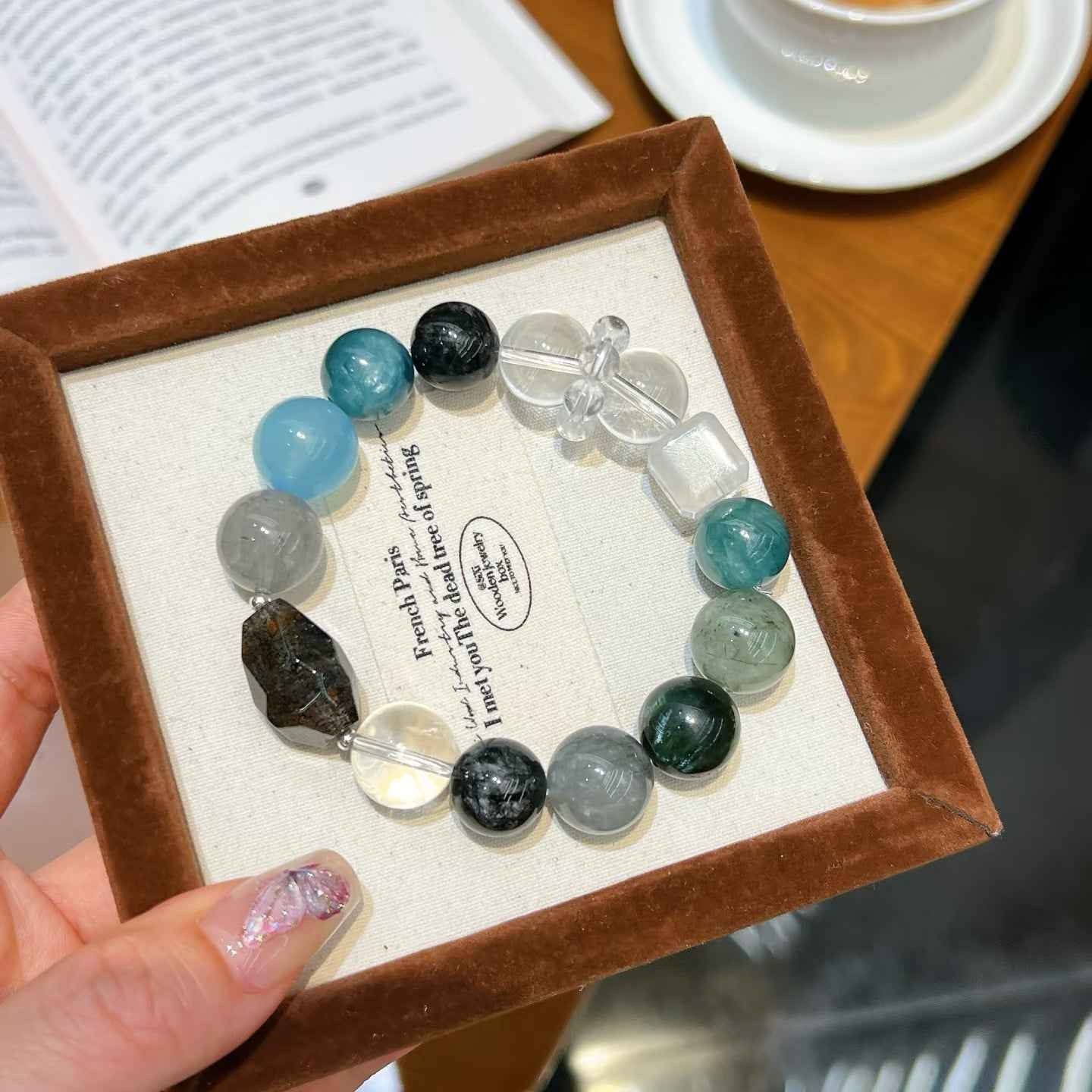 Green Dragon Crystal  Bracelet Protection, Balance &Clarity(13mm)