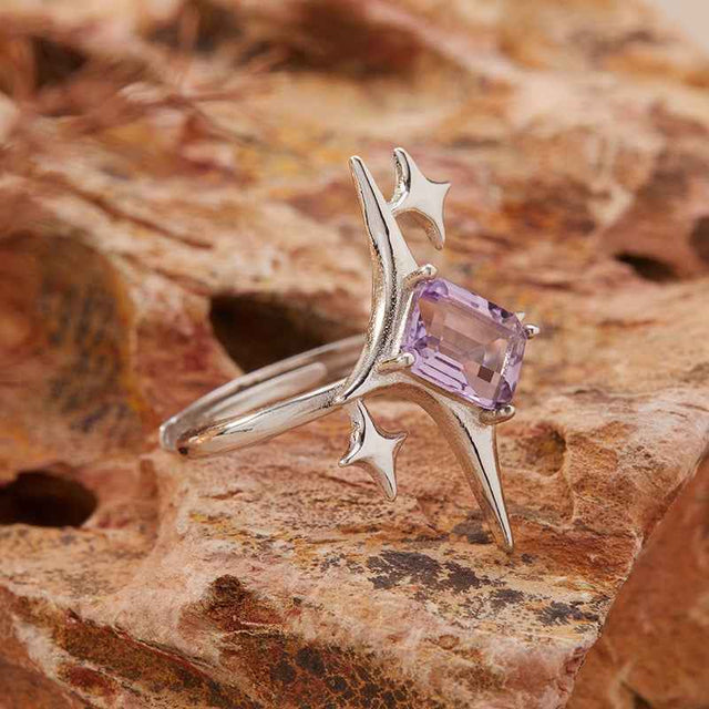 S925 Silver Amethyst Ring – Intuition & Inner Peace