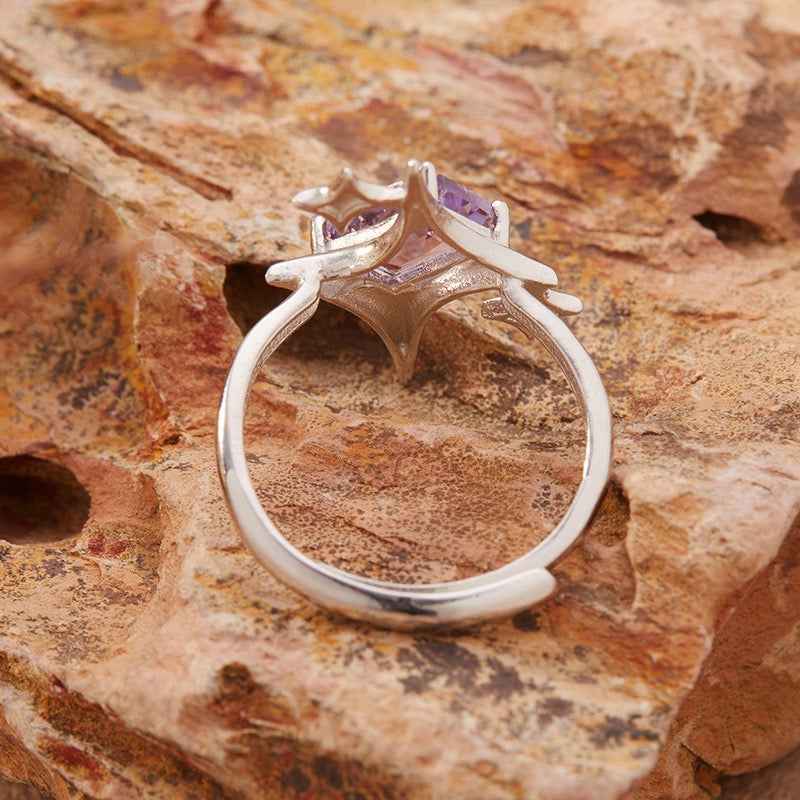 S925 Silver Amethyst Ring – Intuition & Inner Peace