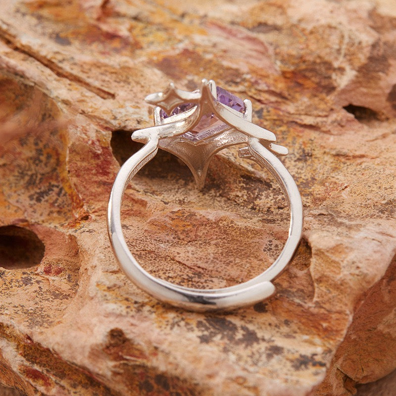 S925 Silver Amethyst Ring – Intuition & Inner Peace