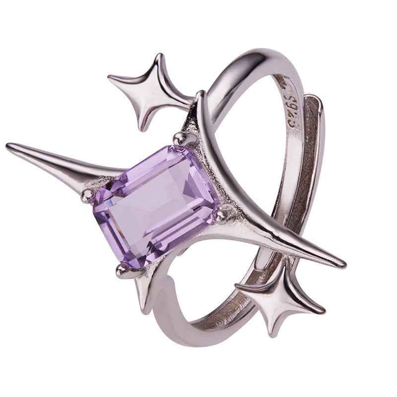 S925 Silver Amethyst Ring – Intuition & Inner Peace