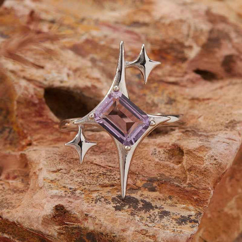 S925 Silver Amethyst Ring – Intuition & Inner Peace