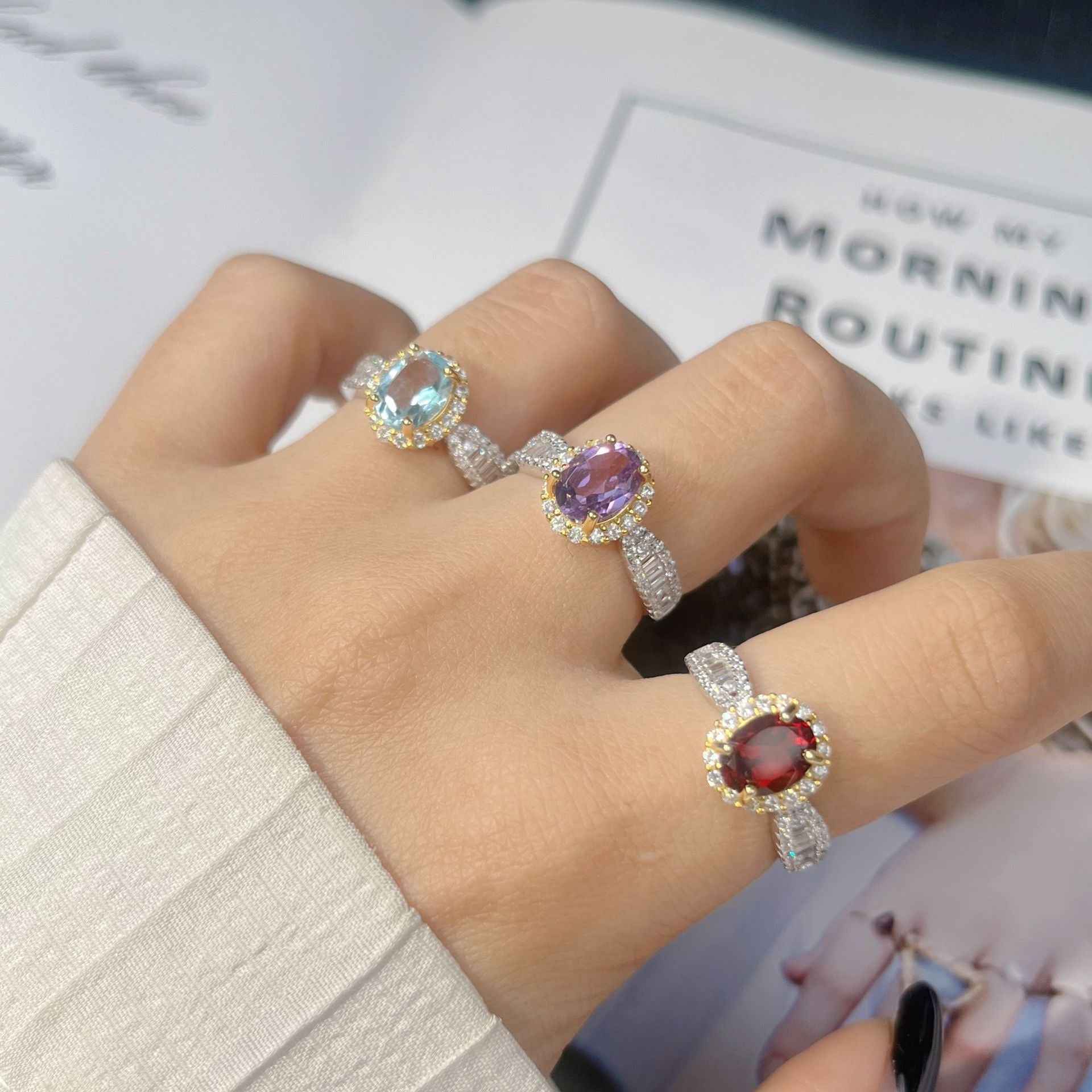 Crown Collection｜S925 Silver Gemstone Ring