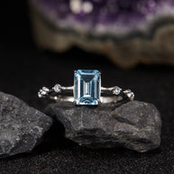 Starry Collection｜S925 Silver Gemstone Ring - MOONQUIET
