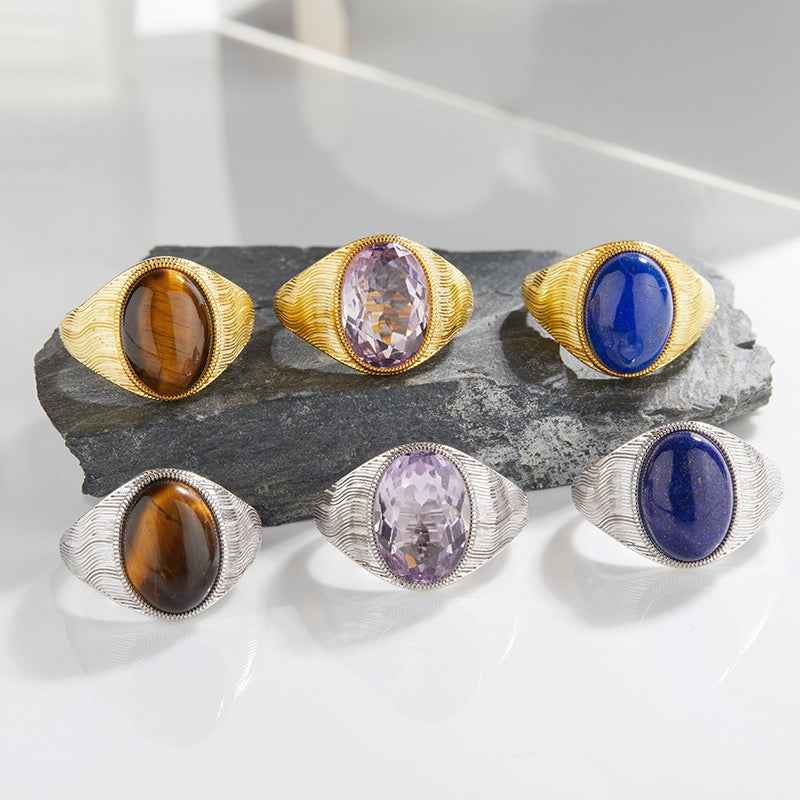Retro Collection|S925 Silver Gemstone Ring