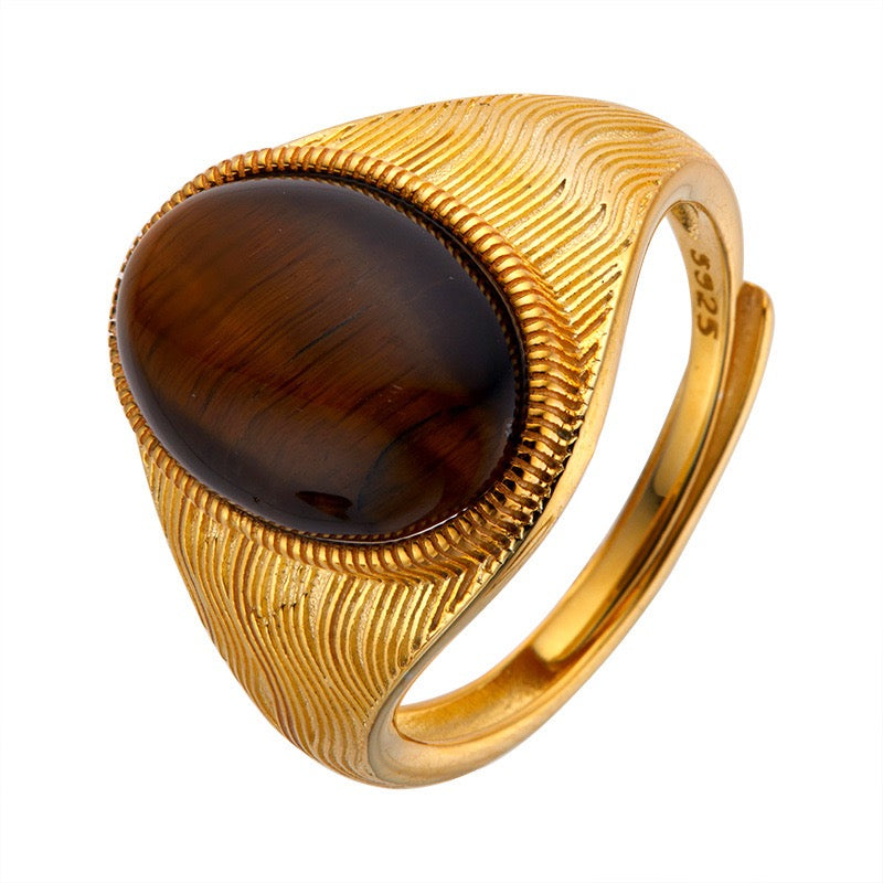 Retro Collection|S925 Silver Gemstone Ring