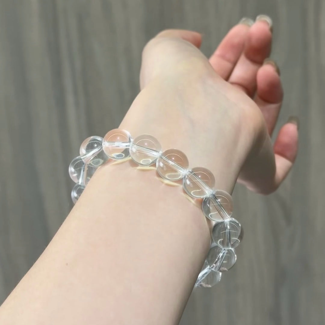 Clear Quartz Bracelet | Cleansing & Balance(6-12mm)