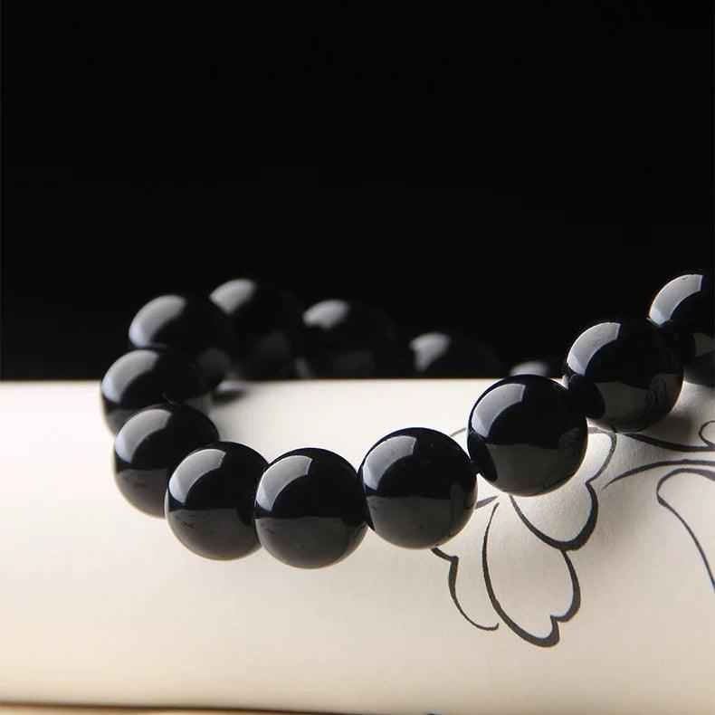 Obsidian Protection Bracelet ｜ Available in Larger Wrist Sizes (6-16MM)