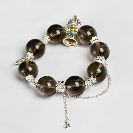 [Designer Edition] Gesundheitsenergiekristall | Rauchquarzarmband Stabilität &amp; Schutz (18,5mm)