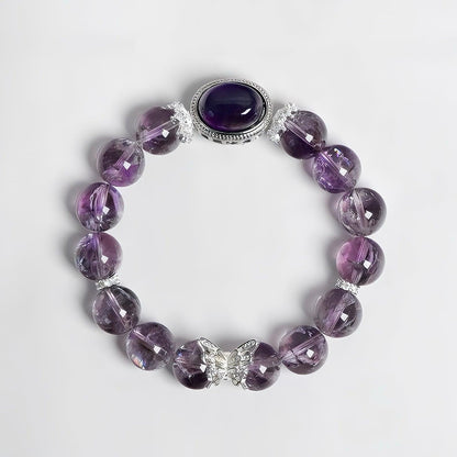 [Designer Edition] Kristall für spirituelles Wachstum | Ascension Amethyst Armband Weisheit &amp; Transformation (12mm)