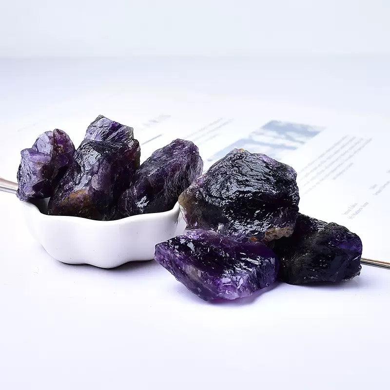 Natürlicher Amethyst-Rohkristall – Verbessert Intuition, Schlaf und spirituelles Wachstum (100 g) 