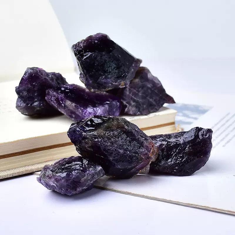 Natürlicher Amethyst-Rohkristall – Verbessert Intuition, Schlaf und spirituelles Wachstum (100 g) 