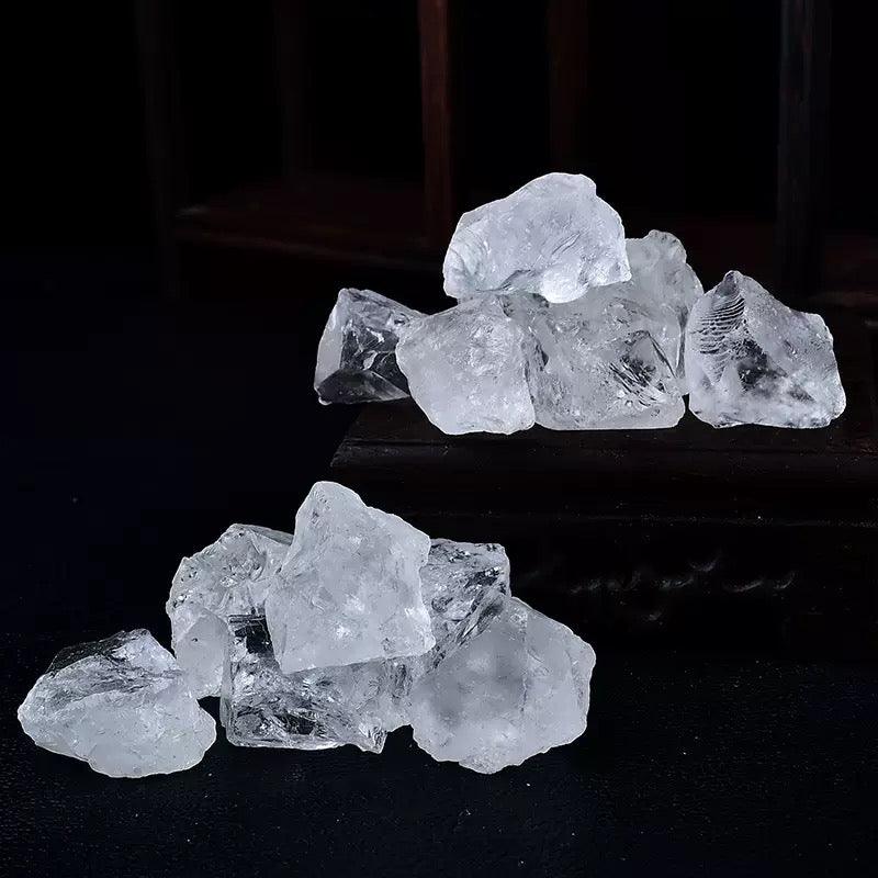 Natürlicher weißer Quarz-Rohkristall | Energiereinigung und -klärung (100 g)
