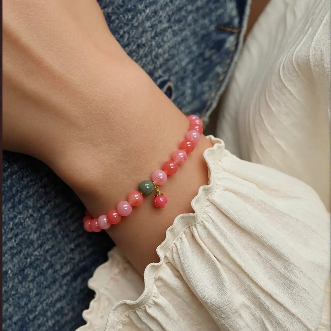 [Designer Edition] Serenity Yanyuan Achat Armband Stabilität &amp; Harmonie (10mm)