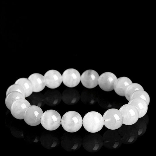 Weißes Phantomquarz-Armband | Klarheit, Schutz und spirituelles Erwachen (8 mm)
