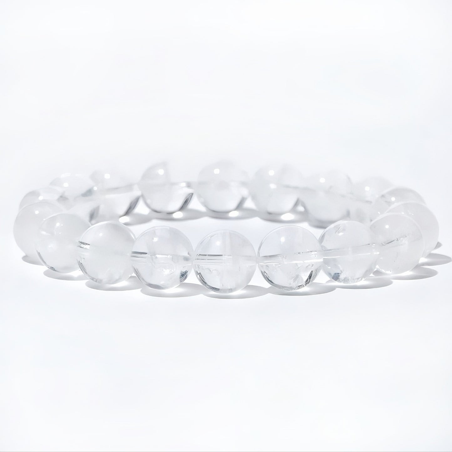 Weißes Phantomquarz-Armband | Klarheit, Schutz und spirituelles Erwachen (8 mm)