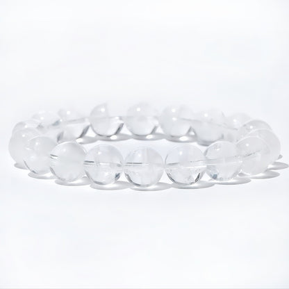 Weißes Phantomquarz-Armband | Klarheit, Schutz und spirituelles Erwachen (8 mm)