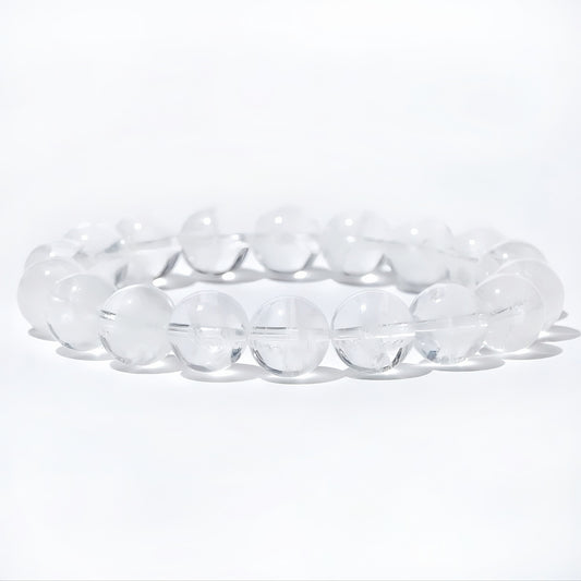Weißes Phantomquarz-Armband | Klarheit, Schutz und spirituelles Erwachen (8 mm)
