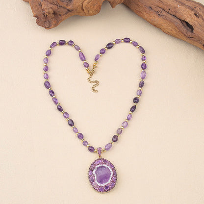 Natürliche Amethyst-Energiekette | Spiritueller Schutzschild und innerer Frieden