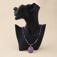 Natural Amethyst Energy Necklace | Spiritual Shield & Inner Peace - MOONQUIET