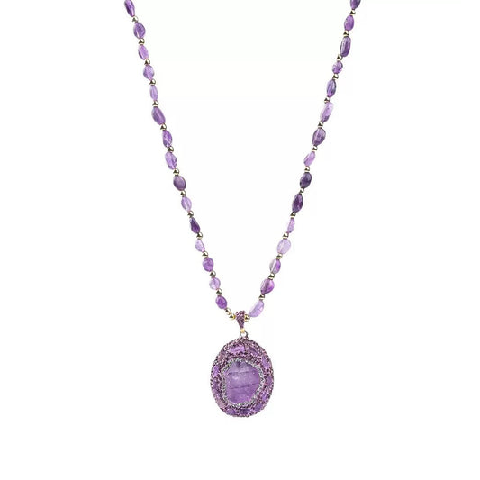 Natürliche Amethyst-Energiekette | Spiritueller Schutzschild und innerer Frieden