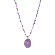 Natural Amethyst Energy Necklace | Spiritual Shield & Inner Peace - MOONQUIET