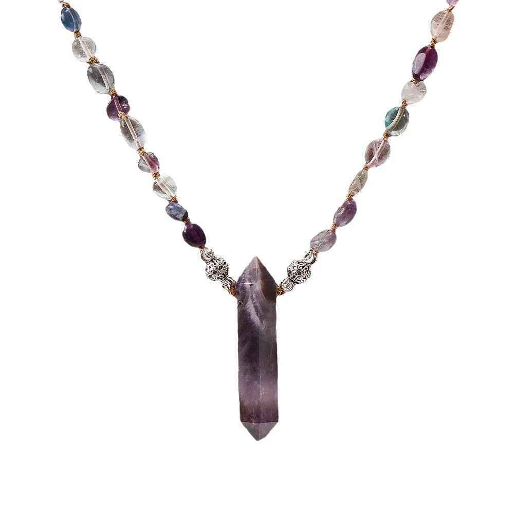 Natural Amethyst Point Necklace | Intuition & Balance