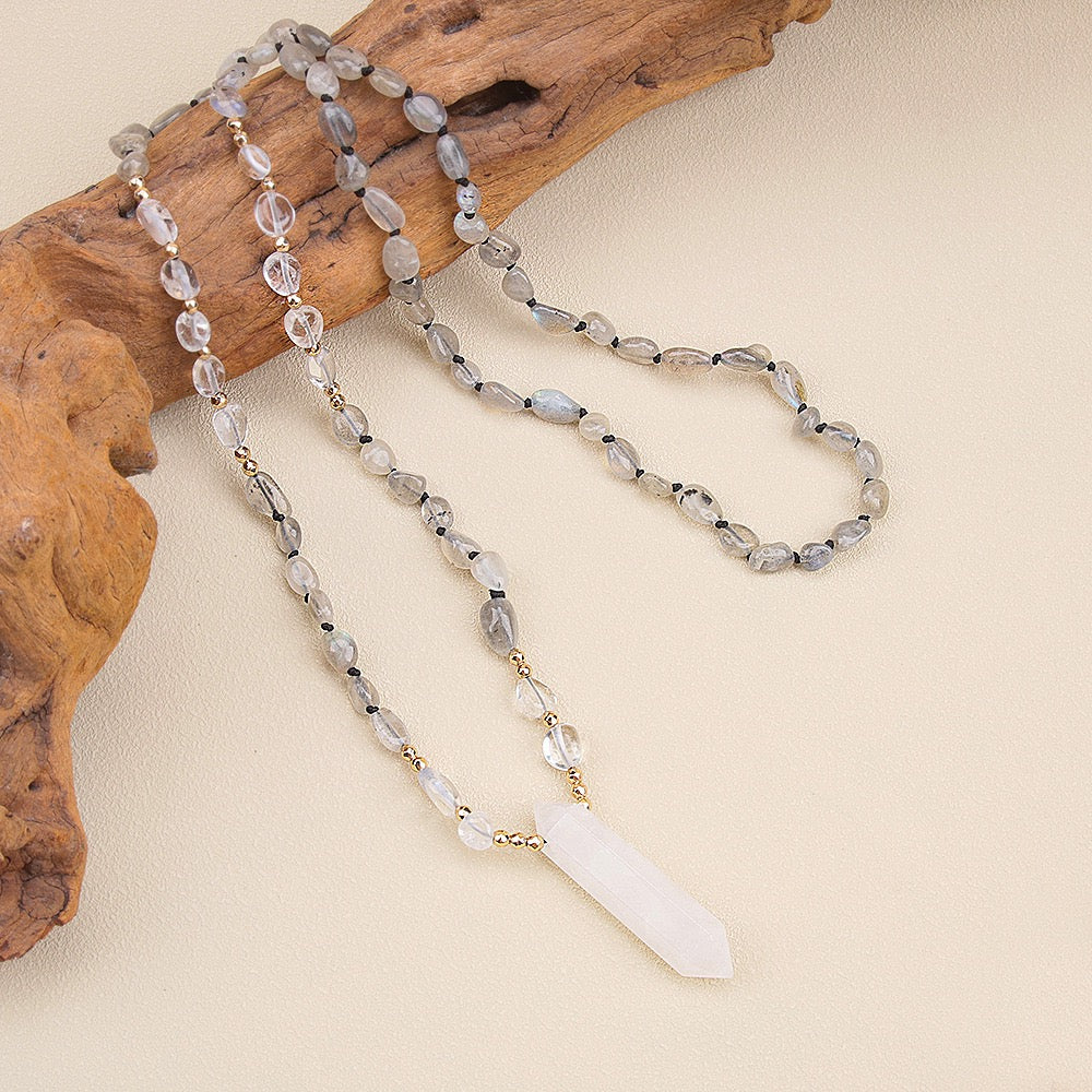 Natural Clear Quartz Point Necklace | Purification & Healing