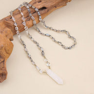 Natural Clear Quartz Point Necklace | Purification & Healing - MOONQUIET