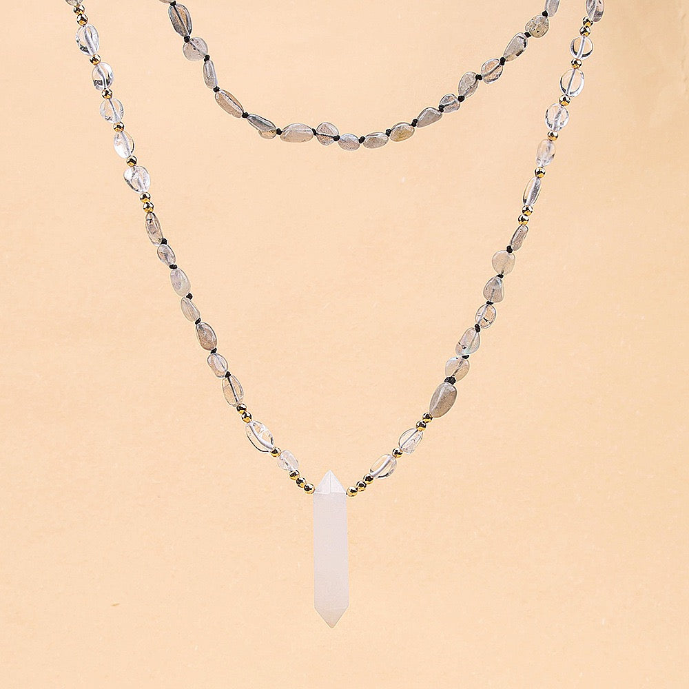 Natural Clear Quartz Point Necklace | Purification & Healing