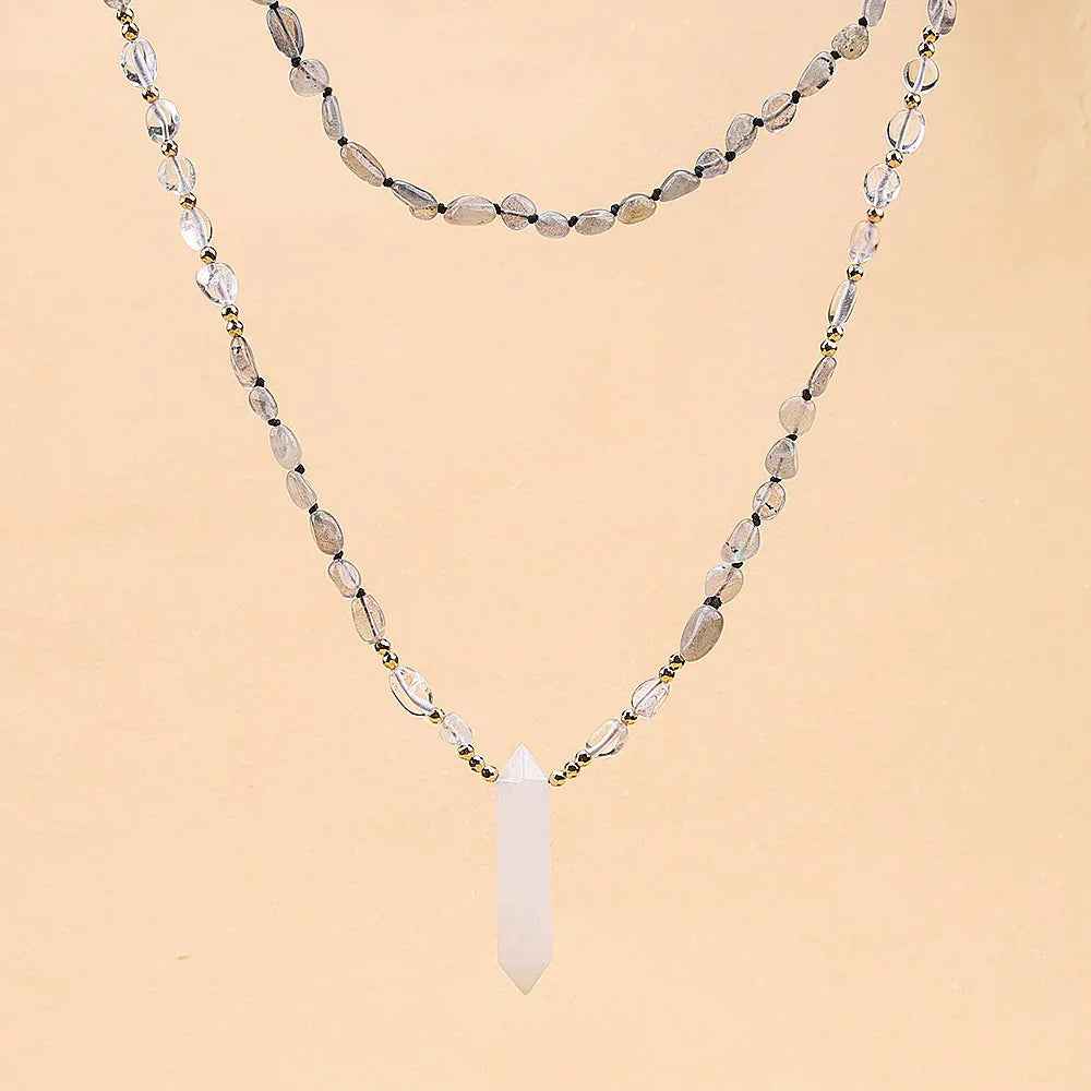 Natural Clear Quartz Point Necklace | Purification & Healing