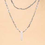 Natural Clear Quartz Point Necklace | Purification & Healing - MOONQUIET