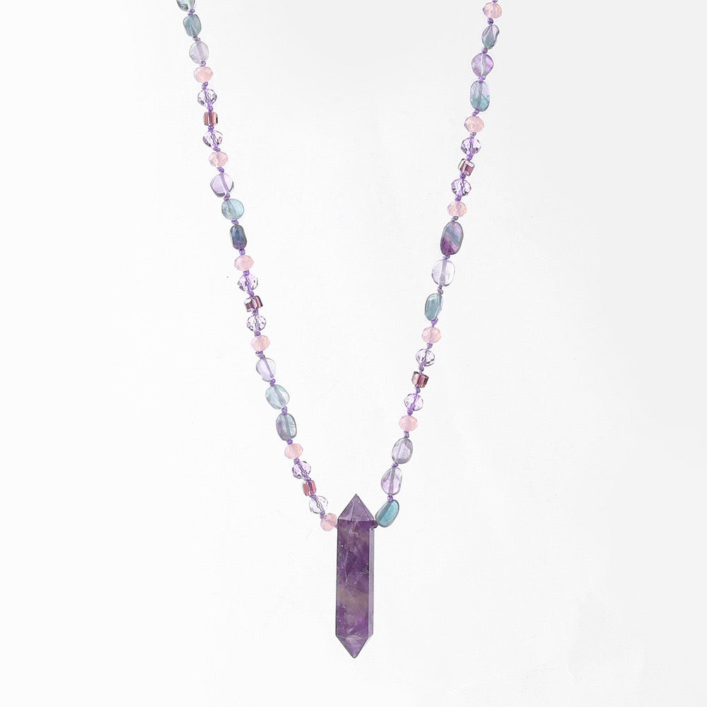 Amethyst Point Necklace | Intuition Awakening, Healing & Higher Connection