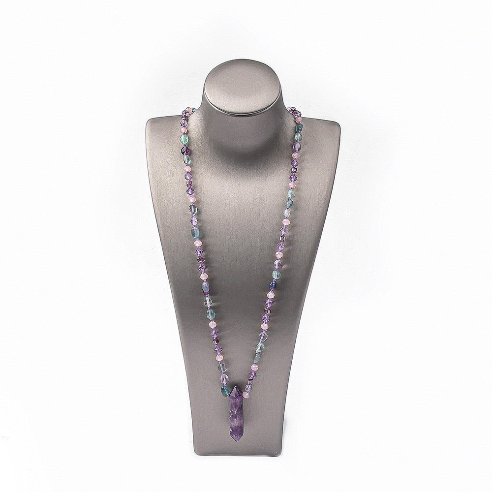 Amethyst Point Necklace | Intuition Awakening, Healing & Higher Connection