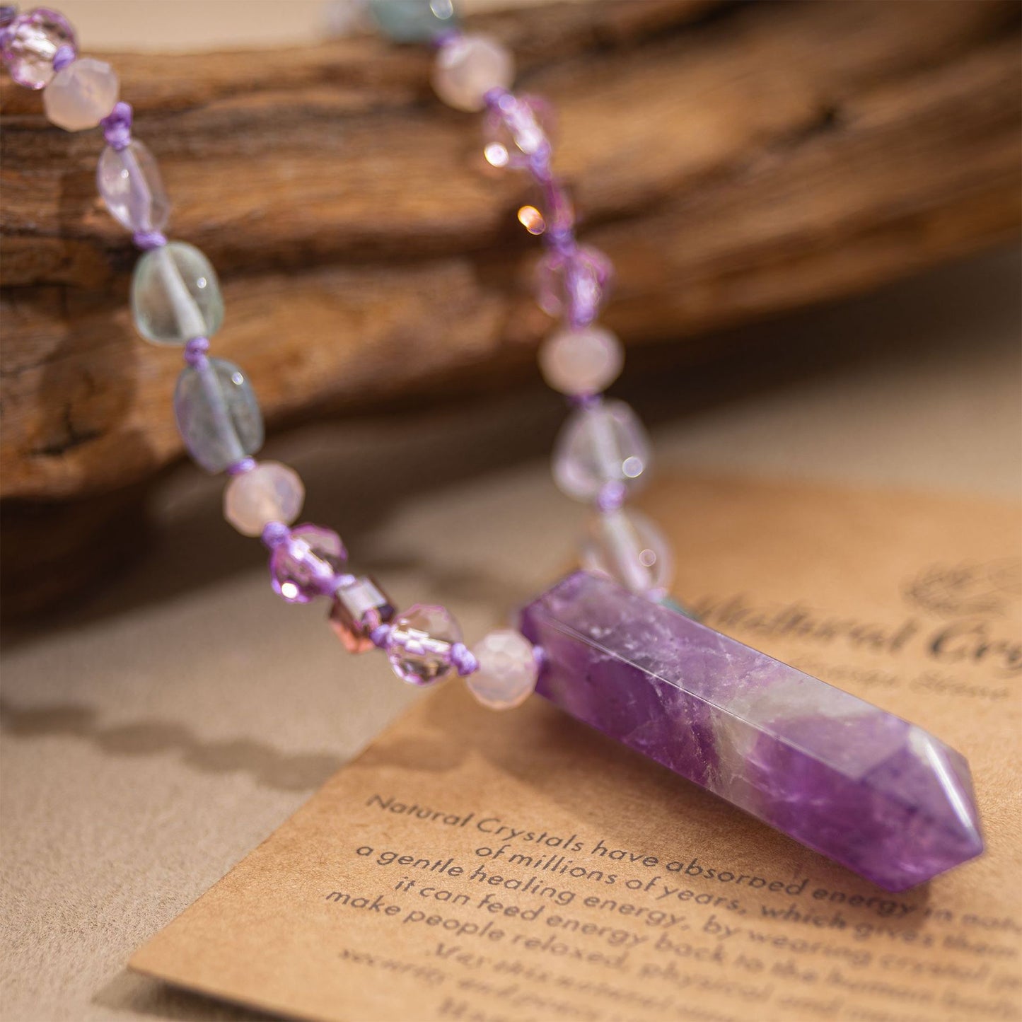 Amethyst Point Necklace | Intuition Awakening, Healing & Higher Connection