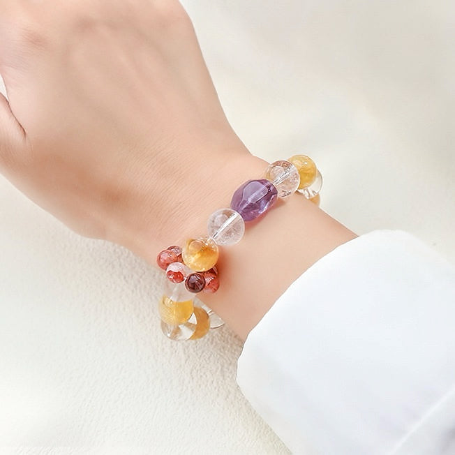 [Designer Edition]Trinity Kristallarmband｜Klarheit, Fülle &amp; Intuition（12mm）
