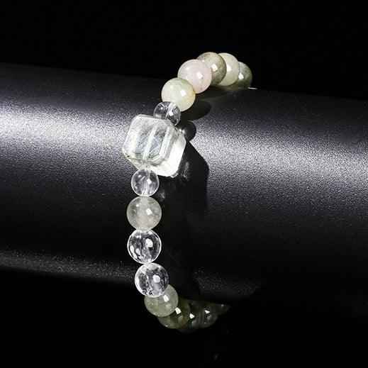 Green Rutilated Quartz Bracelet | Growth, Clarity & Grounding (8mm)