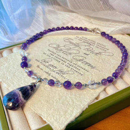 Amethyst Teardrop Necklace | Inner Clarity & Spiritual Grace