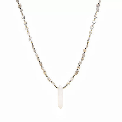 Natural Clear Quartz Point Necklace | Purification & Healing
