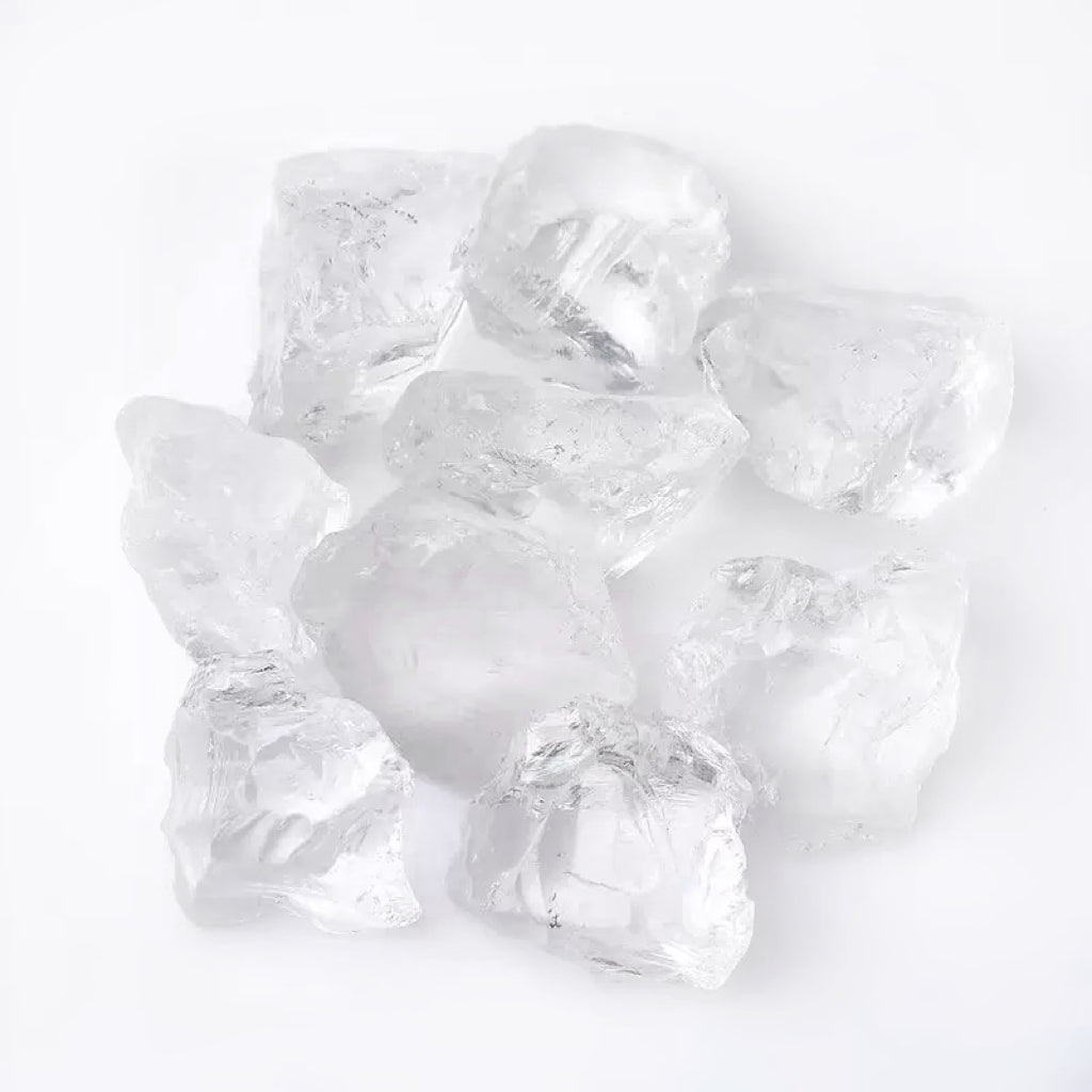 Natürlicher weißer Quarz-Rohkristall | Energiereinigung und -klärung (100 g)