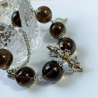 Health Energy Crystal | Smoky Quartz Bracelet Stability & Protection(18mm) - MOONQUIET